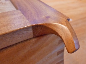 Carved furniture detail, Cuban mahogany