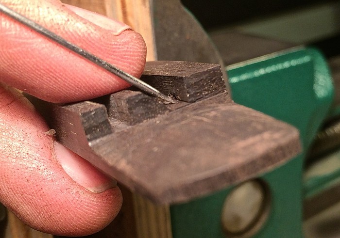 Grrrr, (gnashing of teeth).  Yes, it's a crack